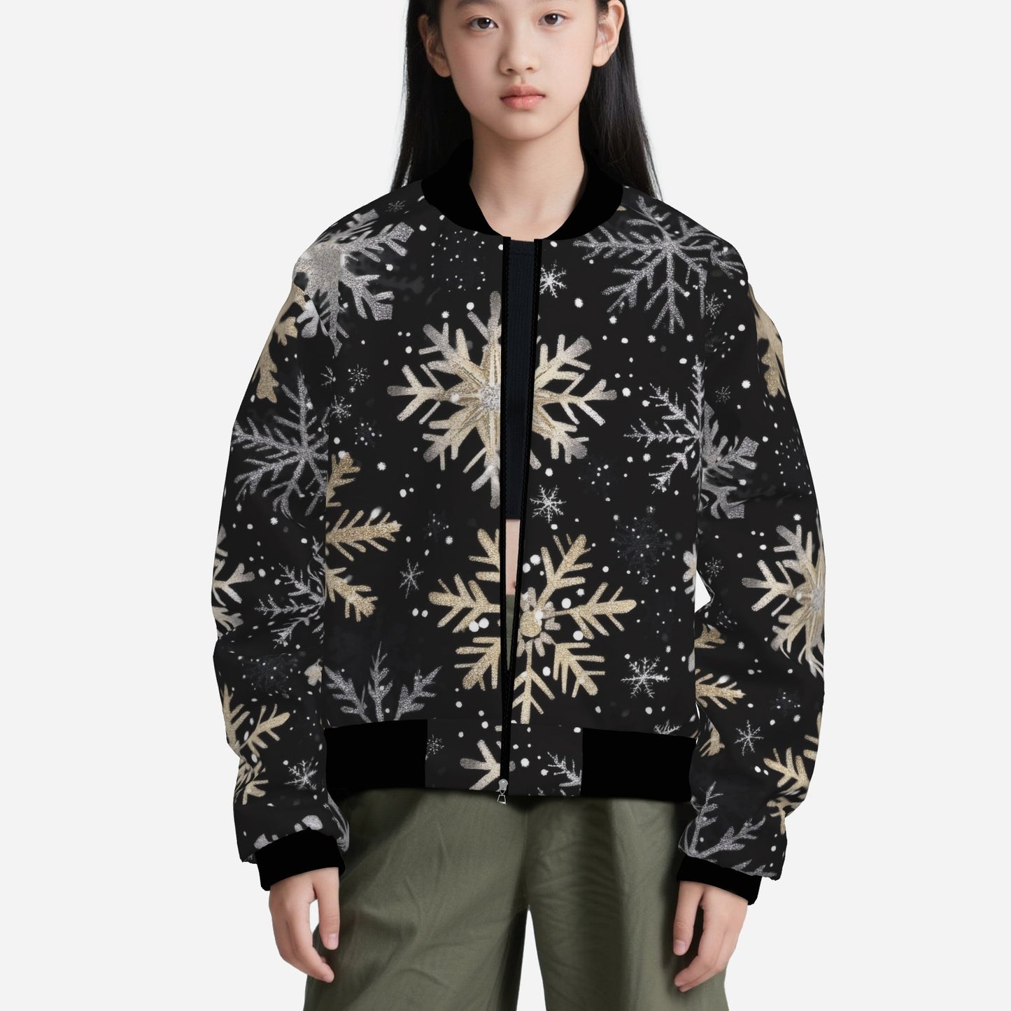 Christmas Girl's Bomber Jacket