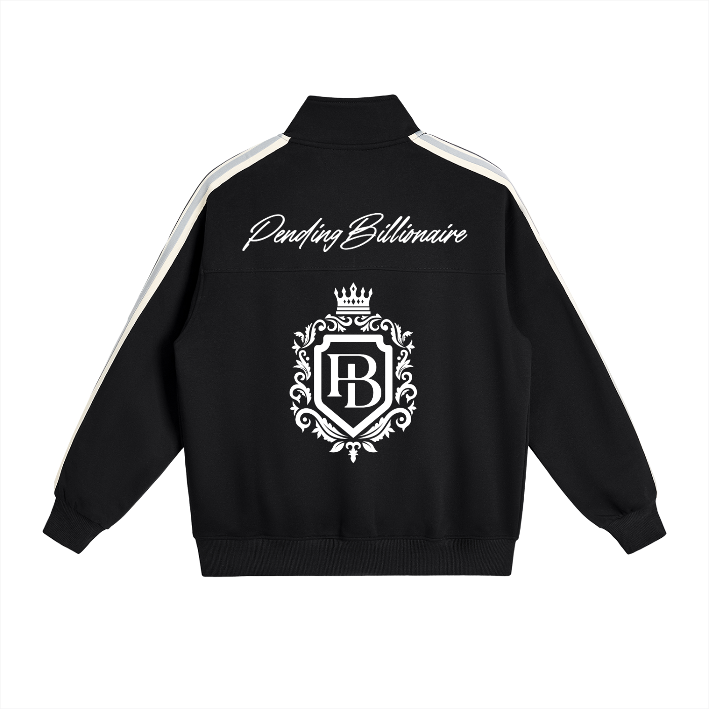 Contrast Side-Stripe Stand Collar Jacket