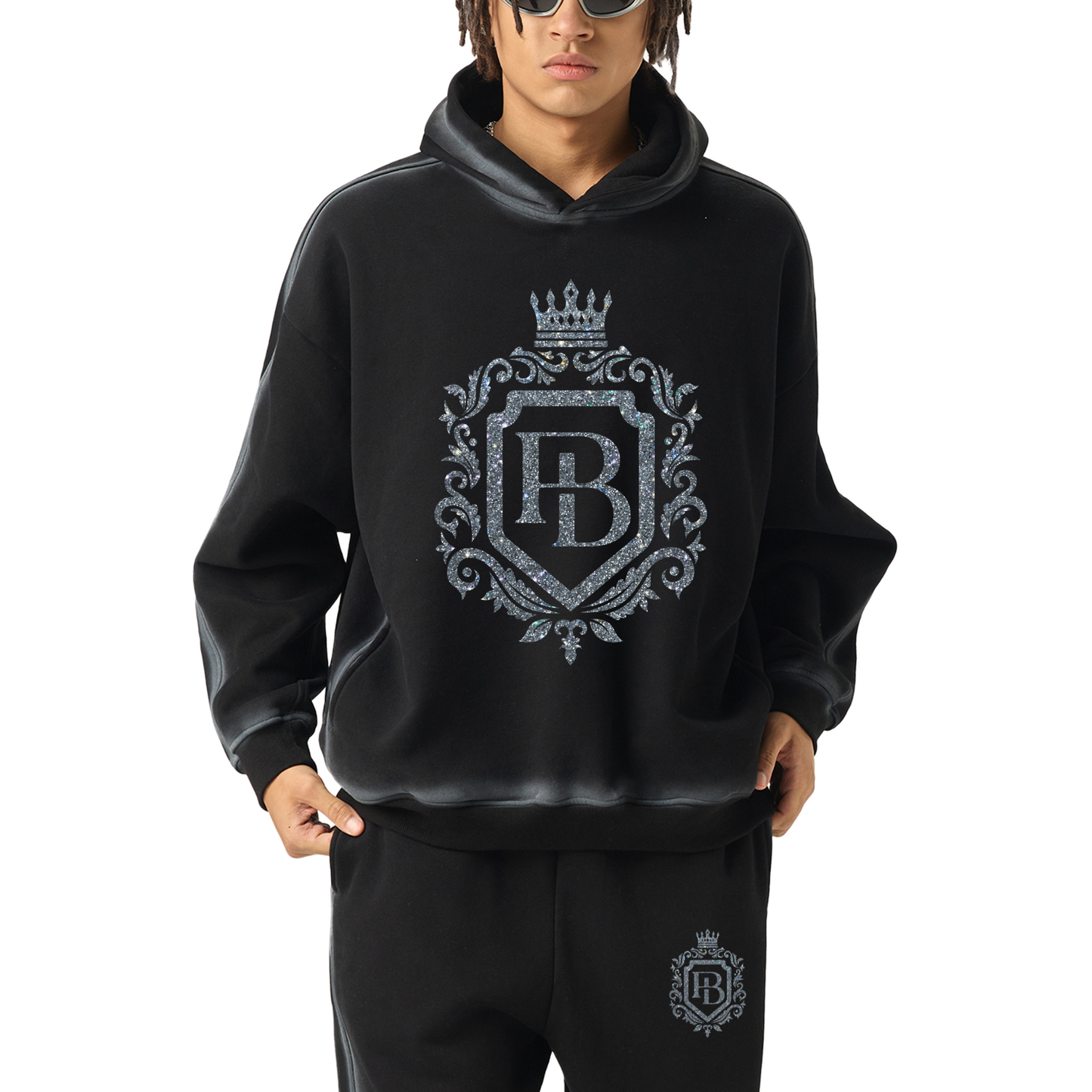 Unisex Sun faded Edge Fleece Hoodie by PENDING BILLIONAIRE