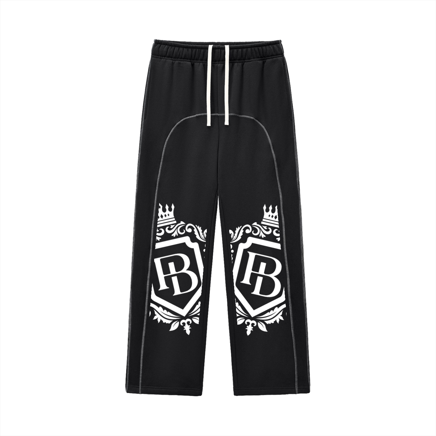 PB-Contrast-Stitched Fleece Sweatpants