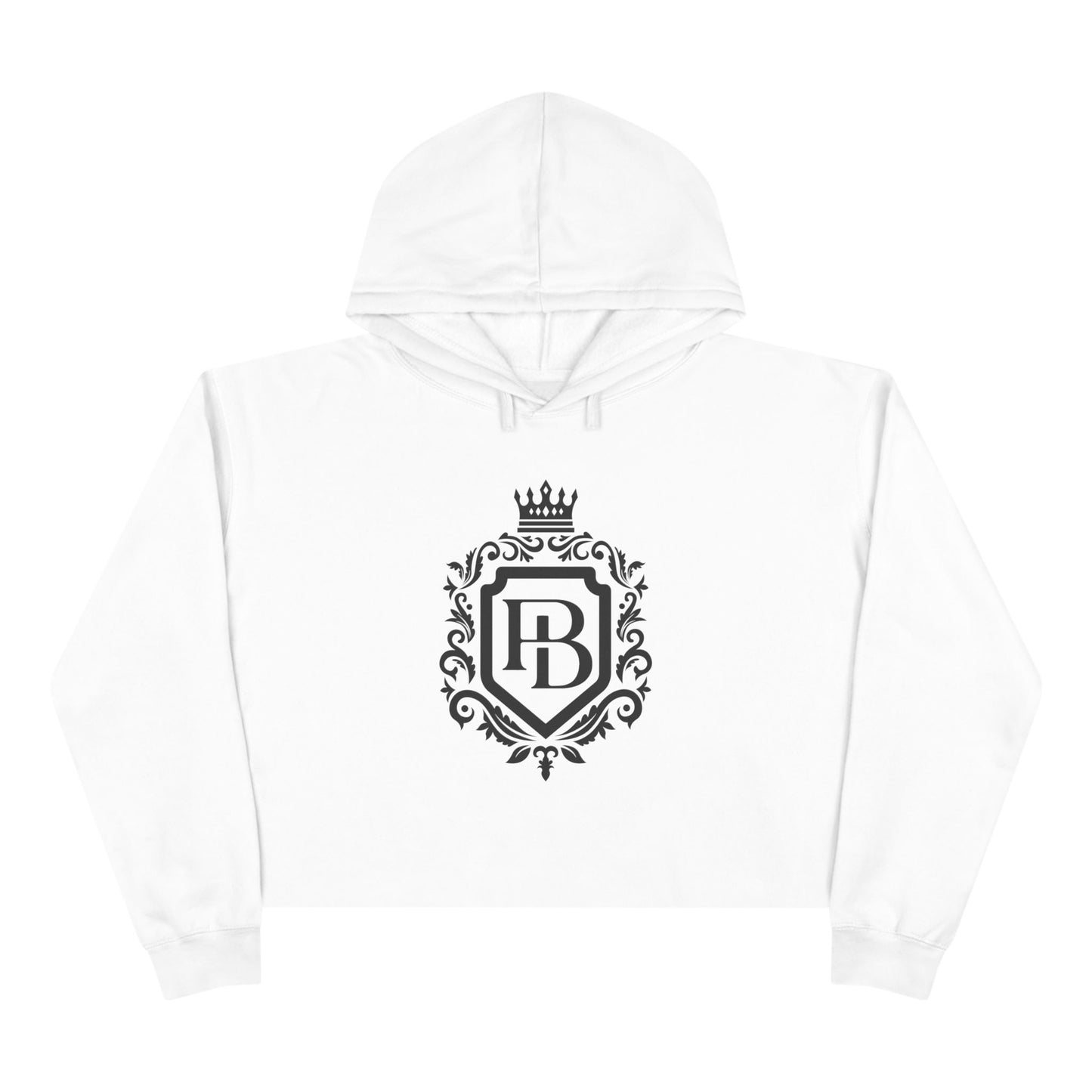 Women Crop Hoodie with Pending Billionaire Logo and Strong Backside Message