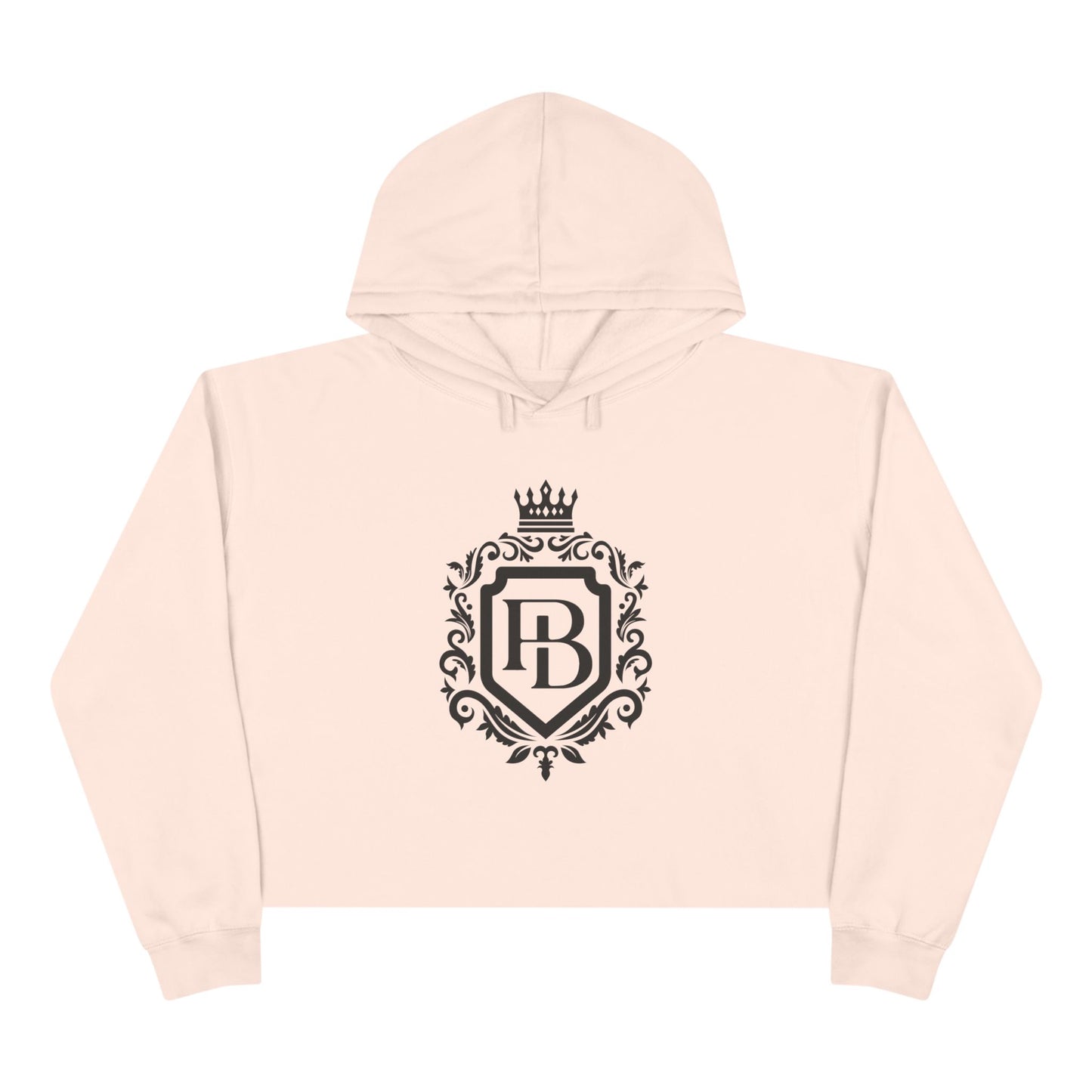 Women Crop Hoodie with Pending Billionaire Logo and Strong Backside Message