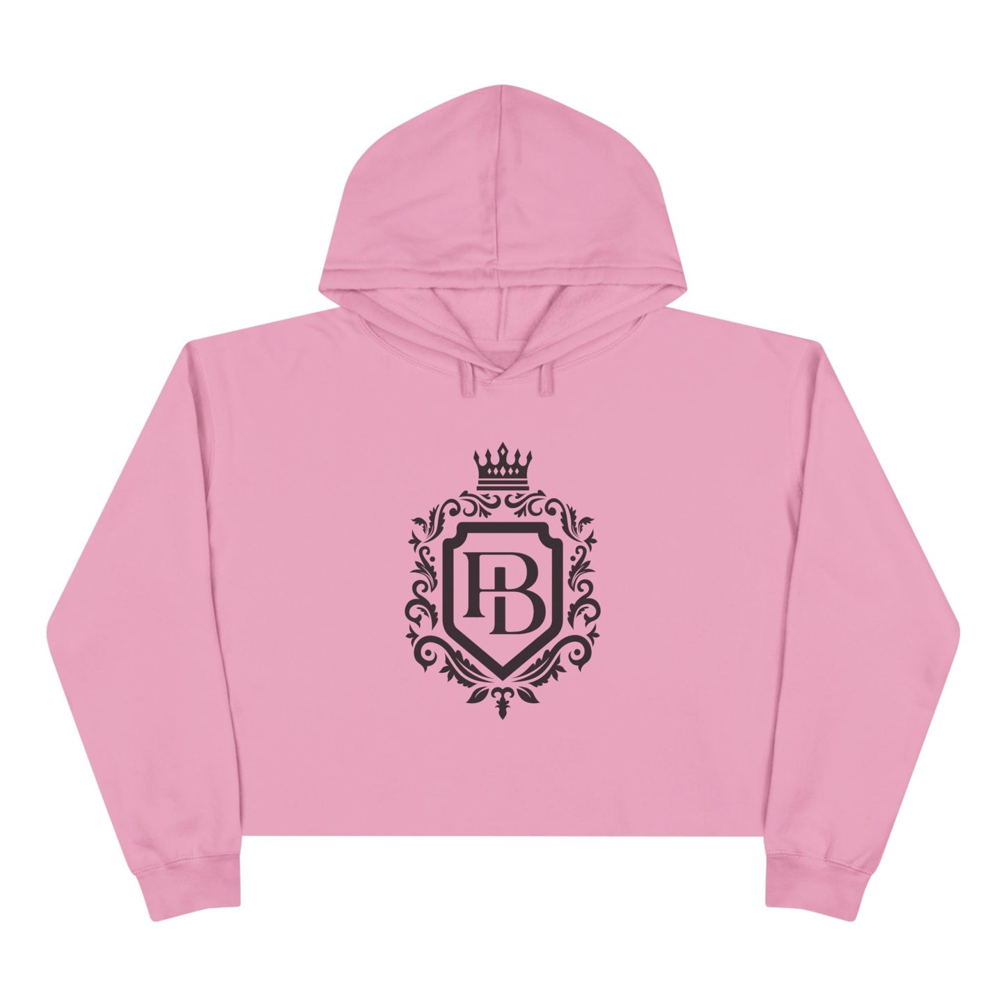 Women Crop Hoodie with Pending Billionaire Logo and Strong Backside Message