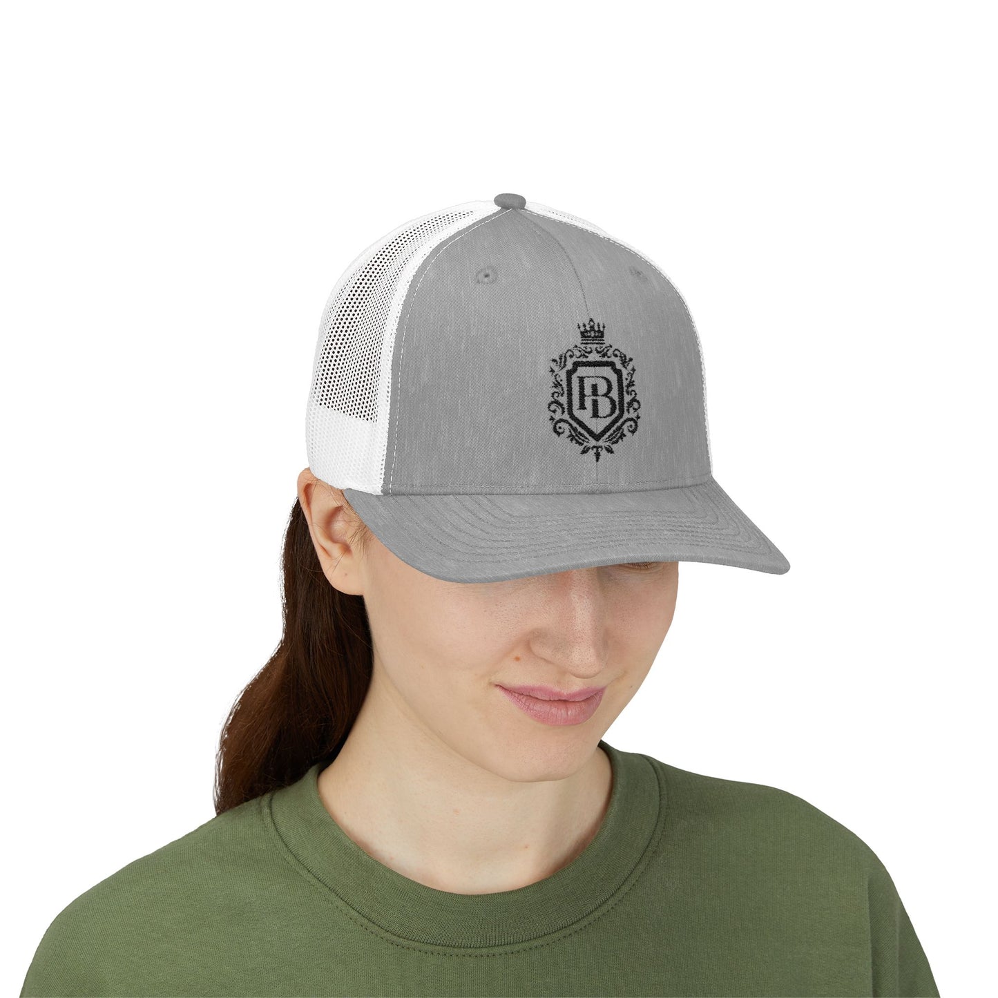Elegant Monogram Snapback Trucker Cap - Perfect for Casual Outings and Gifts
