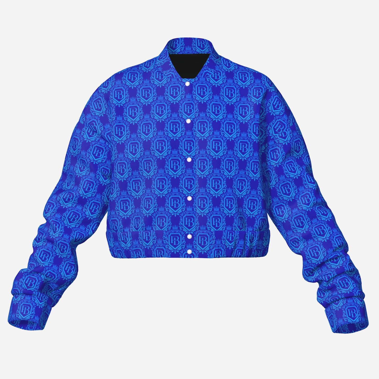 Women's Crop Baseball Jacket by PENDING BILLIONAIRE