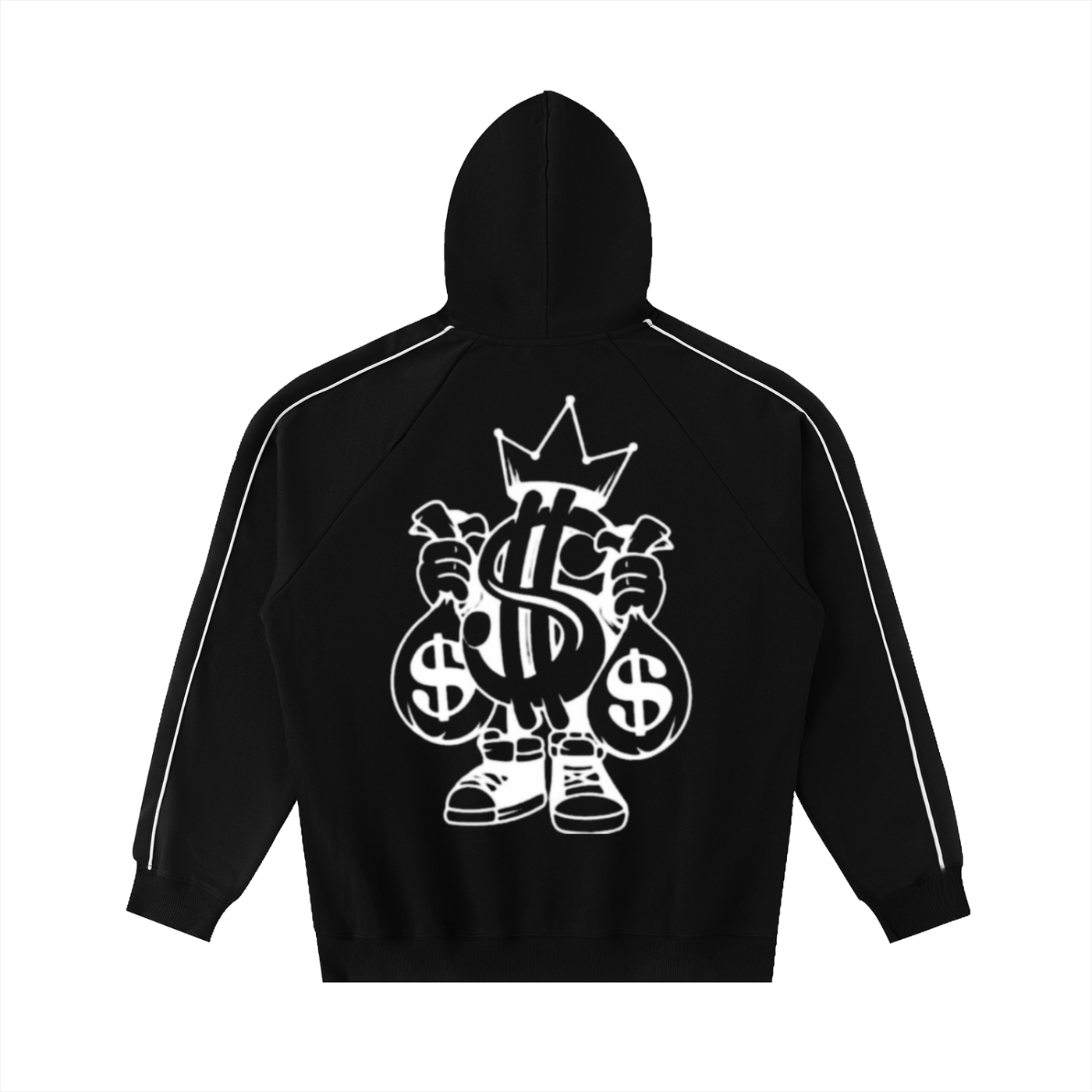 PB Contrast Piping Raglan Hoodies