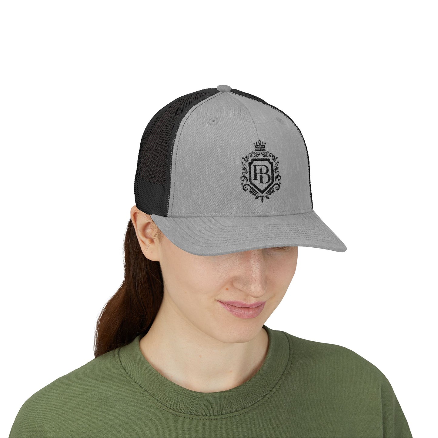 Elegant Monogram Snapback Trucker Cap - Perfect for Casual Outings and Gifts
