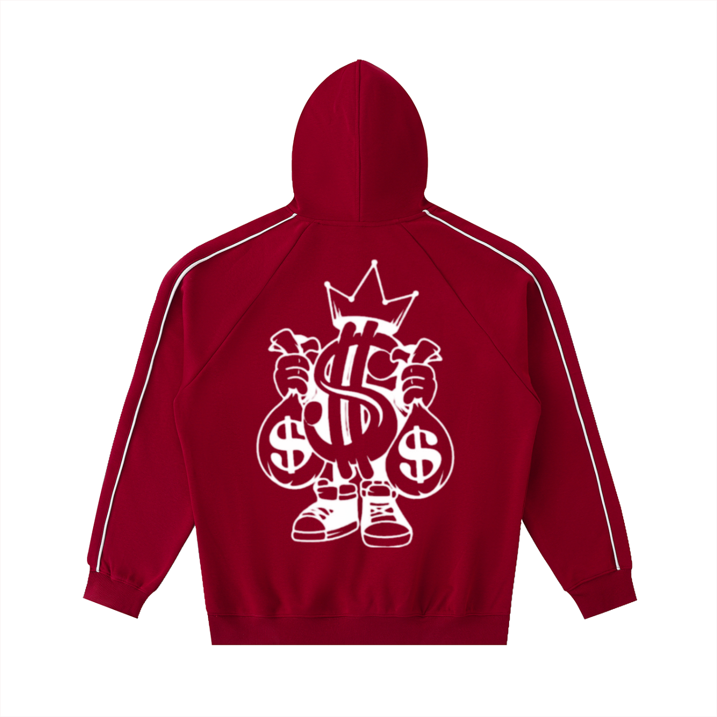 PB Contrast Piping Raglan Hoodies