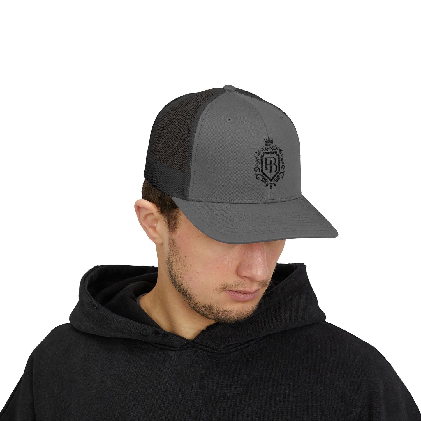 Elegant Monogram Snapback Trucker Cap - Perfect for Casual Outings and Gifts