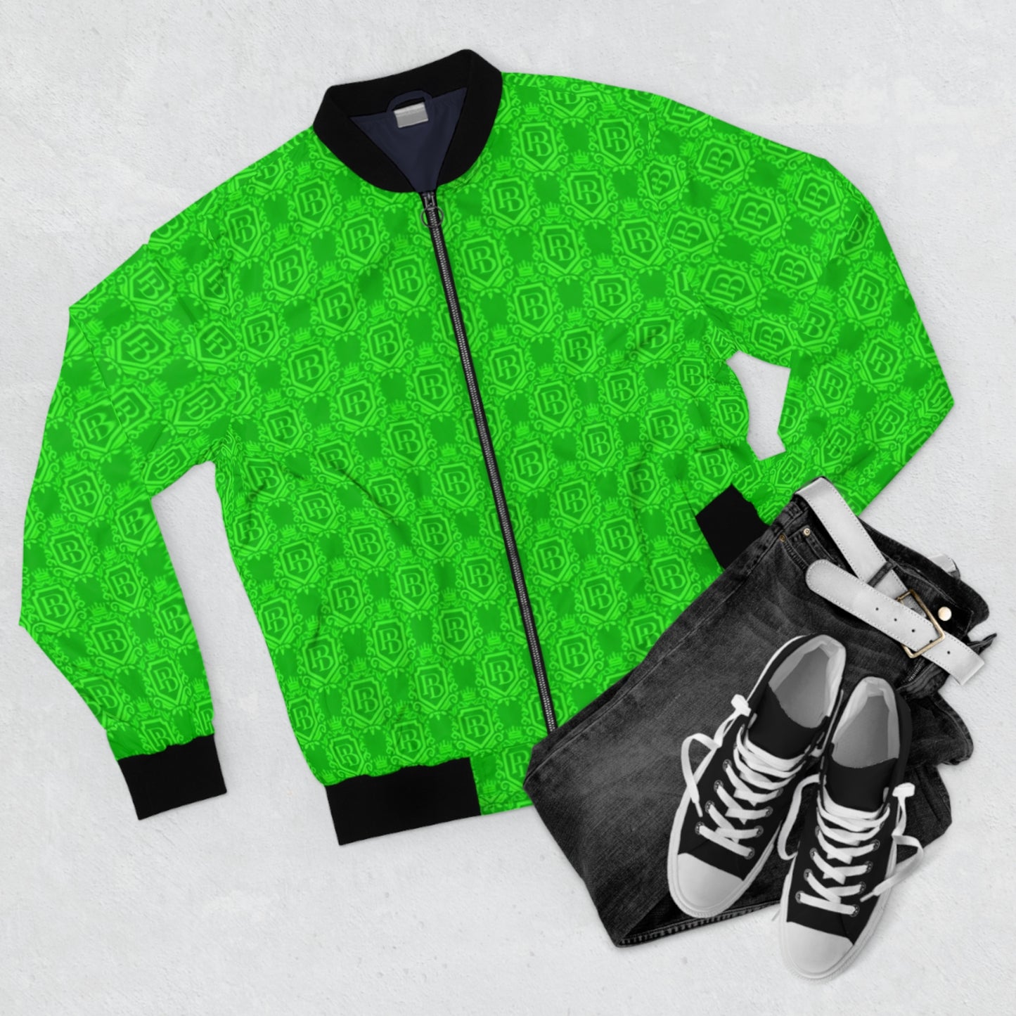 Bold Men's PB Green Bomber Jacket