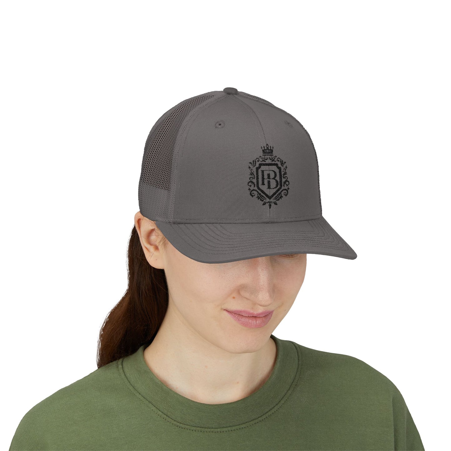 Elegant Monogram Snapback Trucker Cap - Perfect for Casual Outings and Gifts