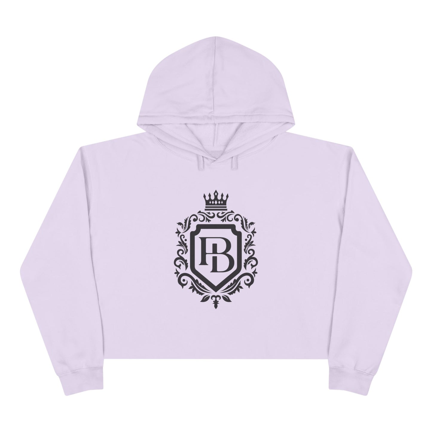 Women Crop Hoodie with Pending Billionaire Logo and Strong Backside Message