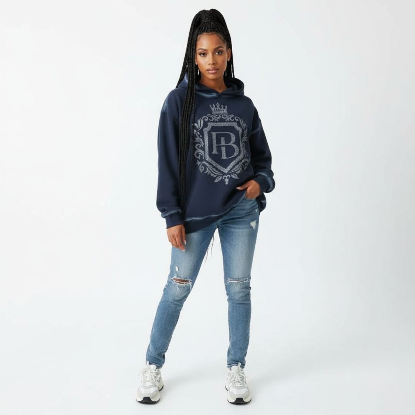 Unisex Sun faded Edge Fleece Hoodie by PENDING BILLIONAIRE