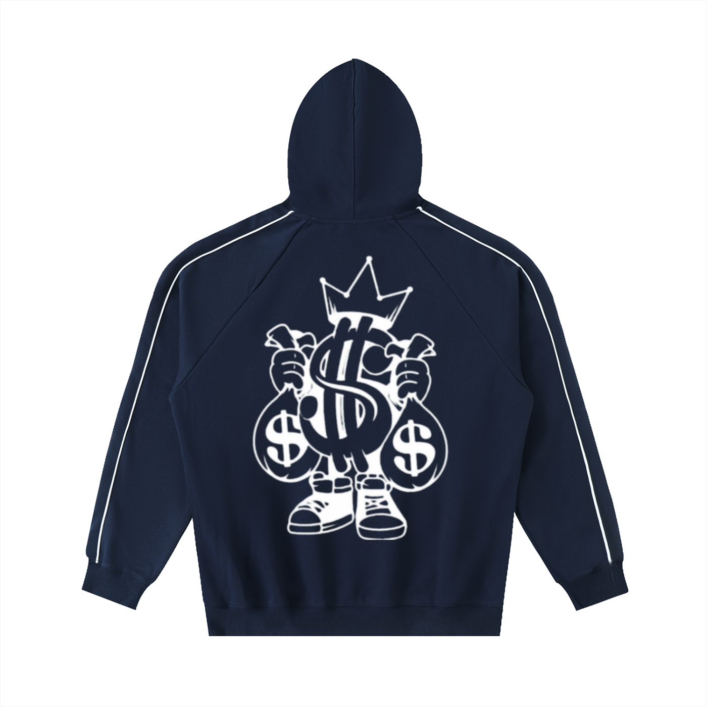 PB Contrast Piping Raglan Hoodies